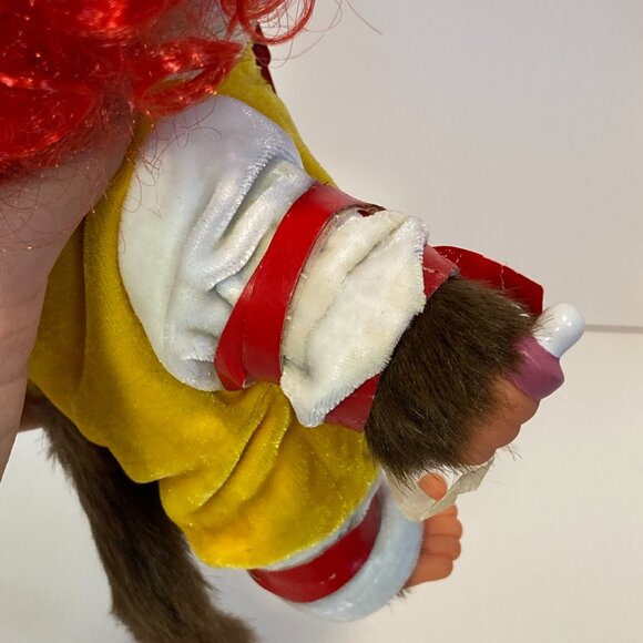 Monchhichi Ronald McDonald Red Yellow Clown Doll Plush Toy Sekiguchi Japan Tag - Picture 3 of 15